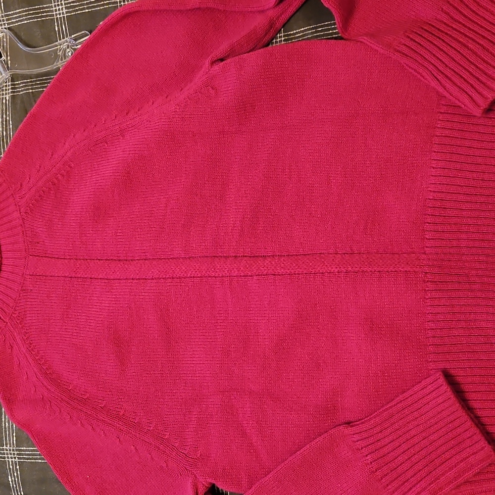 Banana Republic Pink Rolled Crew Neck Sweater - Picture 3 of 4